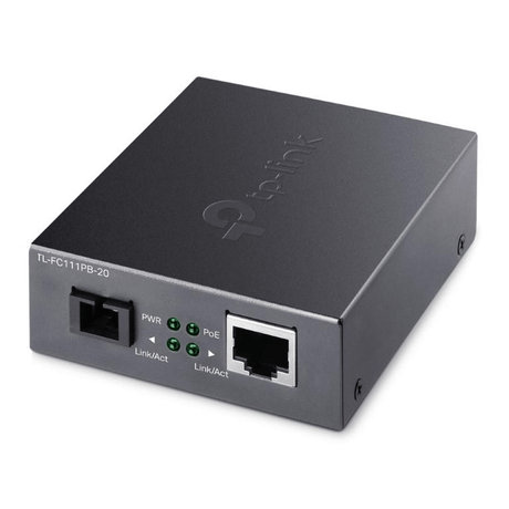 TP-Link WDM Media Converter with 1-Port PoE TL-FC111PB-20