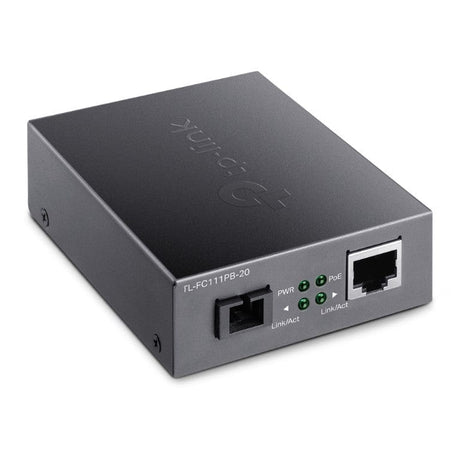 TP-Link WDM Media Converter with 1-Port PoE TL-FC111PB-20