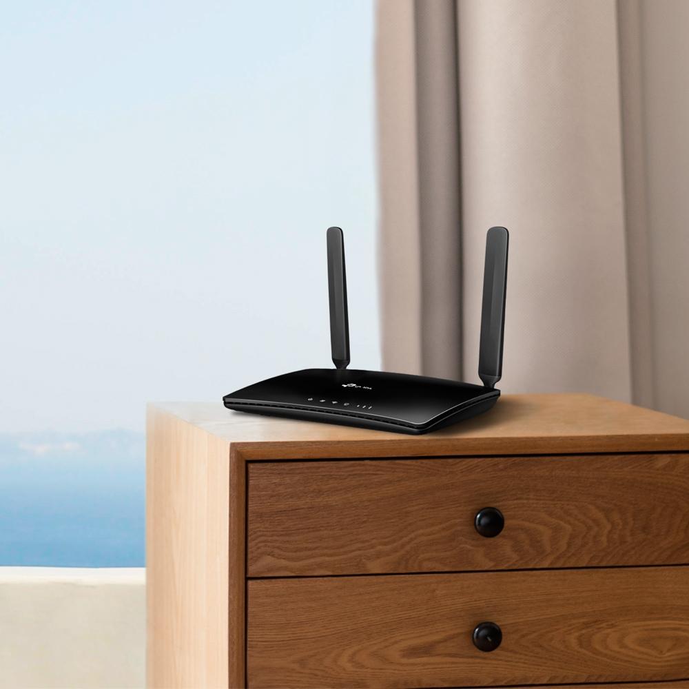 TP-Link TL-MR6400 Wi-Fi 4 Wireless Router - Single-band 2.4GHz Fast Ethernet 3G 4G Black