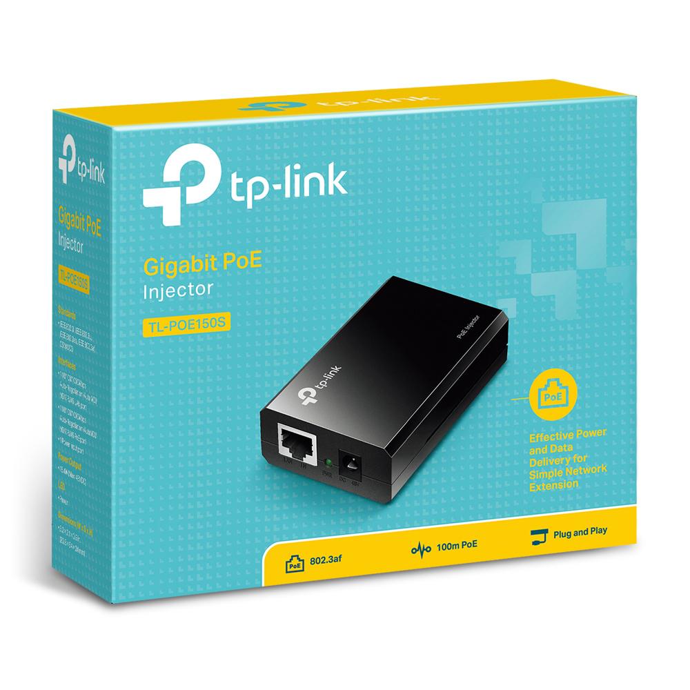 TP-Link TL-POE150S PoE Adapter Gigabit Ethernet 48 V