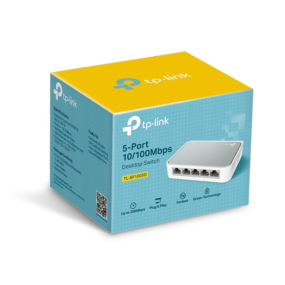 TP-Link TL-SF1005D 5-Port 10/100 Mbits Desktop Switch Unmanaged Network Fast Ethernet