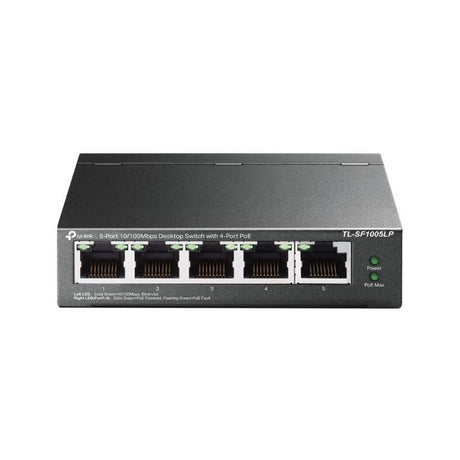 TP-Link 5-Port 10/100Mbps Desktop PoE Switch with 4-port PoE TL-SF1005LP