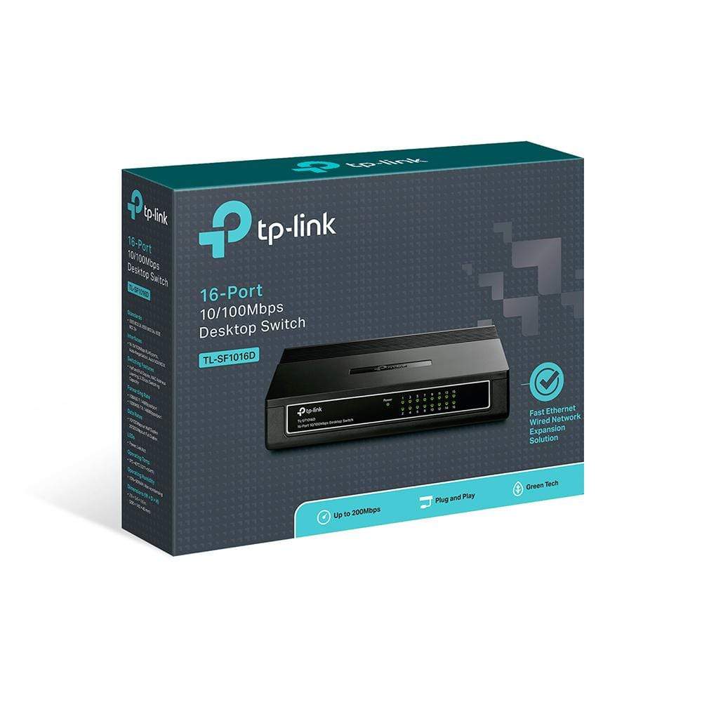 TP-Link TL-SF1016D Network Switch Fast Ethernet 10/100 Mbits Black