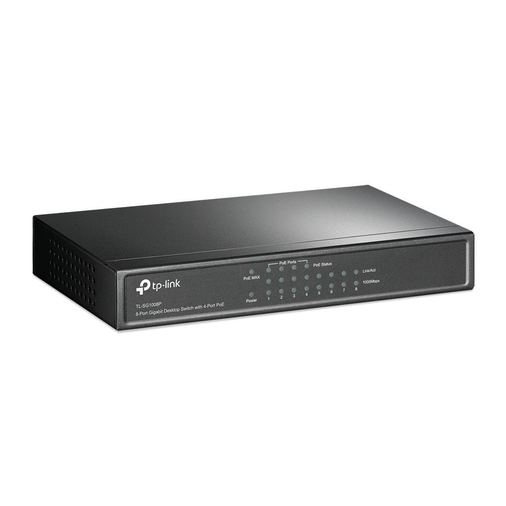 TP-Link TL-SG1008P Network Switch Gigabit Ethernet 10/100/1000 Mbits PoE Hazelnut