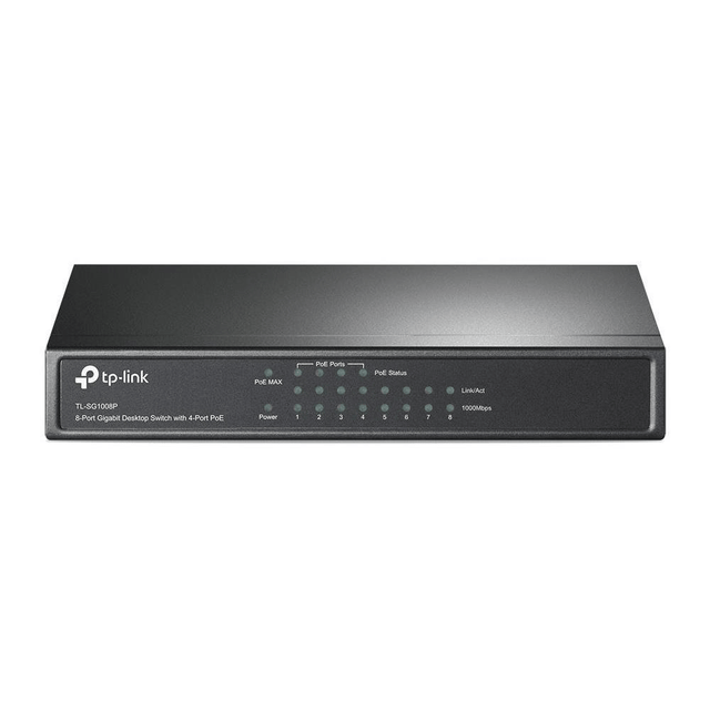 TP-Link TL-SG1008P Network Switch Gigabit Ethernet 10/100/1000 Mbits PoE Hazelnut