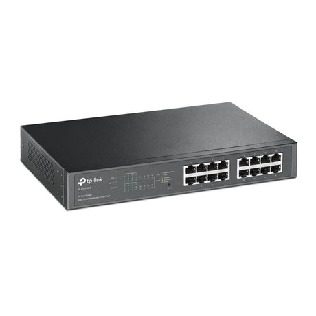 TP-Link TL-SG1016PE Managed Network Switch Gigabit Ethernet 10/100/1000 Mbits PoE Black