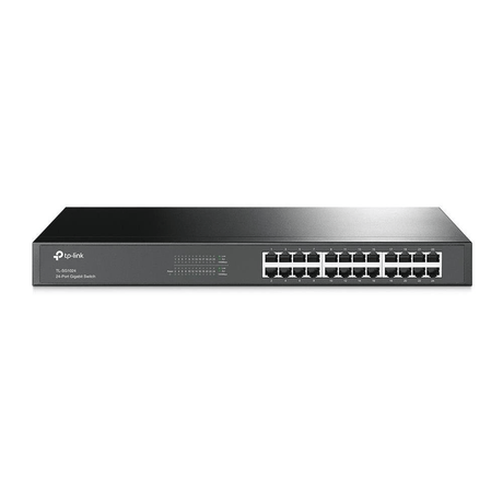 TP-Link TL-SG1024 Managed Network Switch L2 Gigabit Ethernet 10/100/1000 Mbits Black