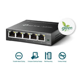 TP-Link TL-SG105E Network Switch L2 Gigabit Ethernet 10/100/1000 Mbits Black