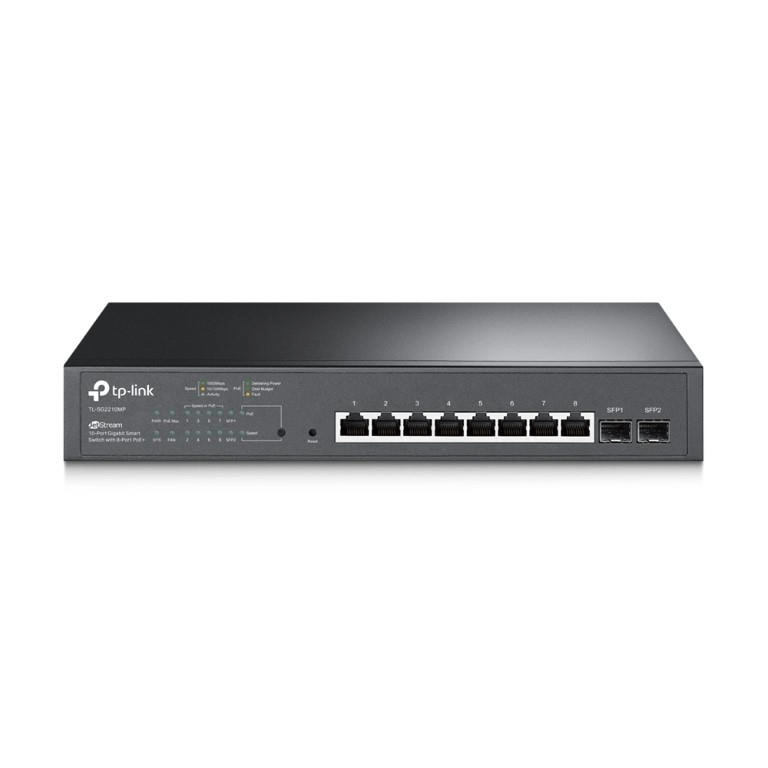 TP-Link JetStream 10-port Gigabit Smart Switch with 8-port PoE+ TL-SG2210MP