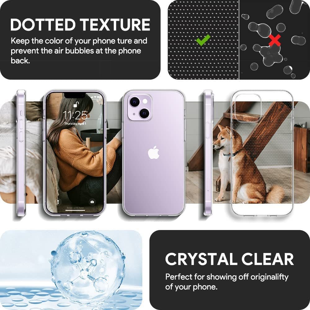 Tuff-Luv Hard Crystal Clear Shell Case for Apple iPhone 14 Pro Max - Clear TLIP14MAXPC