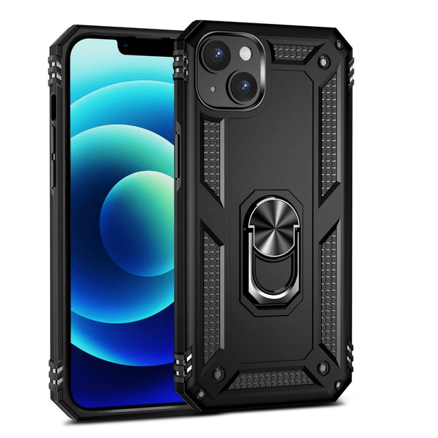 Tuff-Luv Rugged Armour Case and Stand for Apple iPhone 14 Pro Max - Black TLIP14MAXRB