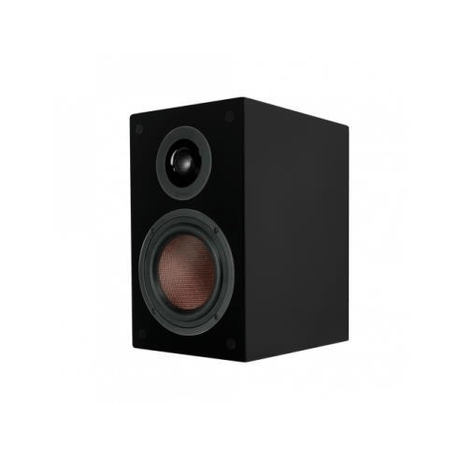 TruAudio 6.5-inch Woofer 1-inch Tweeter Premium Bookshelf Speaker - Satin Black TRUA-B23