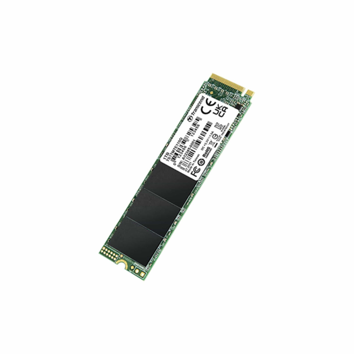 Transcend 110Q M.2 1TB PCIe 3.0 NVMe QLC 3D NAND Internal SSD TS1TMTE110Q