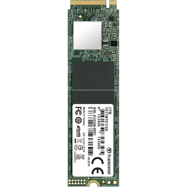 Transcend 110S M.2 1TB PCIe 3.0 3D NAND NVMe Internal SSD TS1TMTE110S