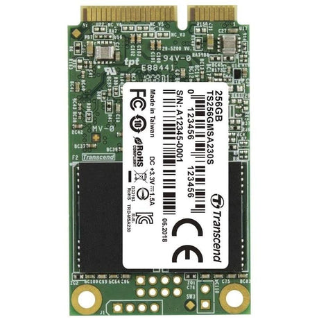 Transcend MSA230 256GB mSATA Internal SSD TS256GMSA230S