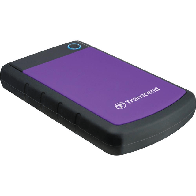 Transcend StoreJet 25H3 2TB Purple External Hard Drive TS2TSJ25H3P