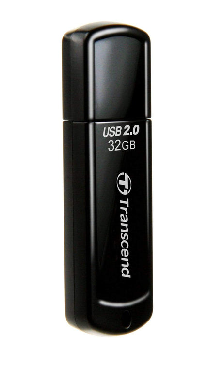 Transcend JetFlash 350 32GB USB 2.0 Type-A Black USB Flash Drive TS32GJF350