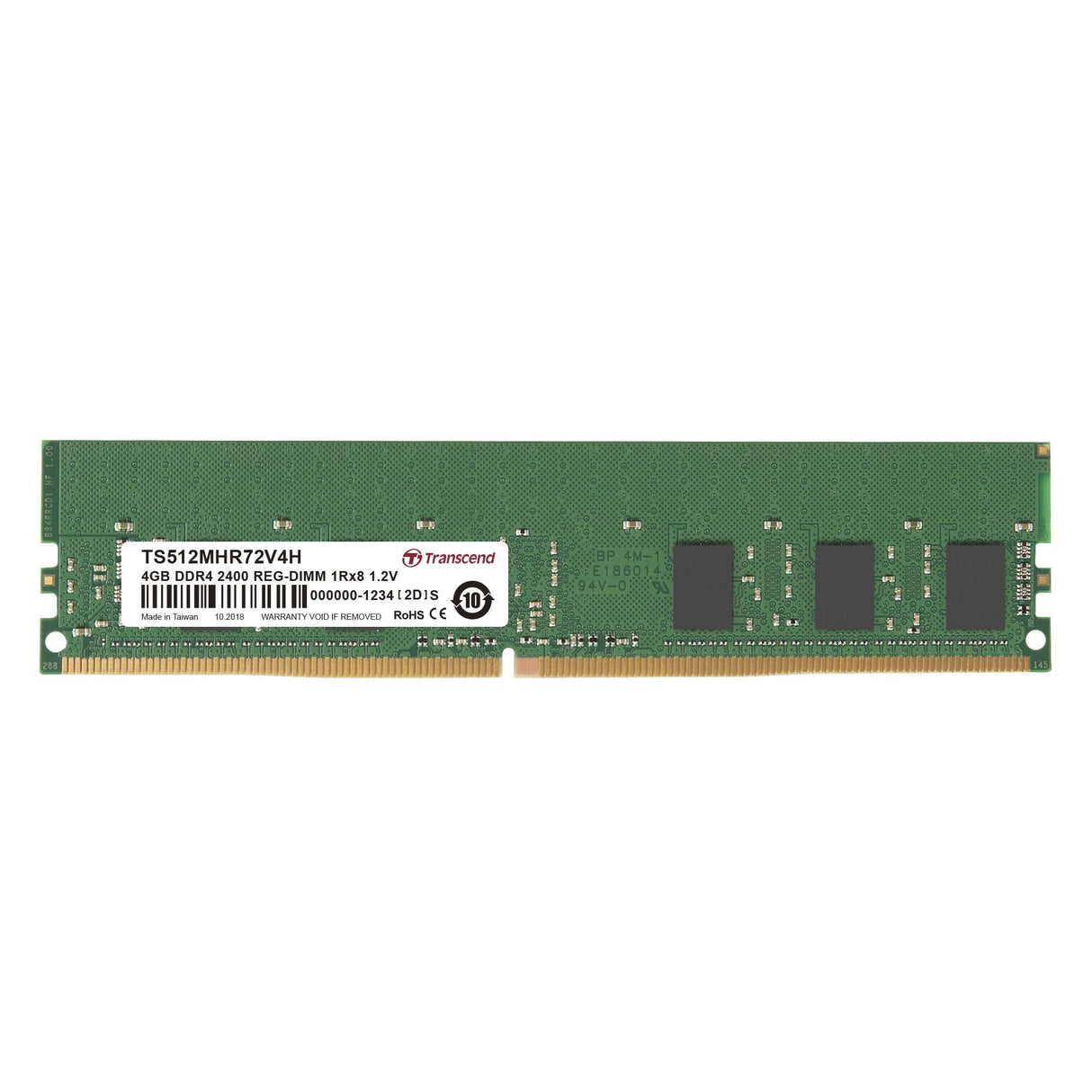 Transcend DDR4-2400 R-DIMM 4GB TS512MHR72V4H