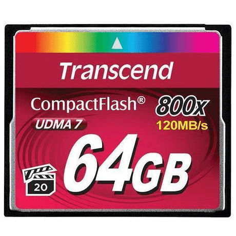 Transcend 64GB CompactFlash Memory Card TS64GCF800