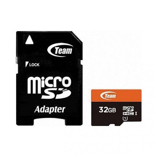 Team Group microSDHC 32GB Memory Card UHS-I Class 10 TUSDH32GUHS03