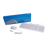 Alcatroz Jellybean U2000 Keyboard and Mouse White Peach U2000WP