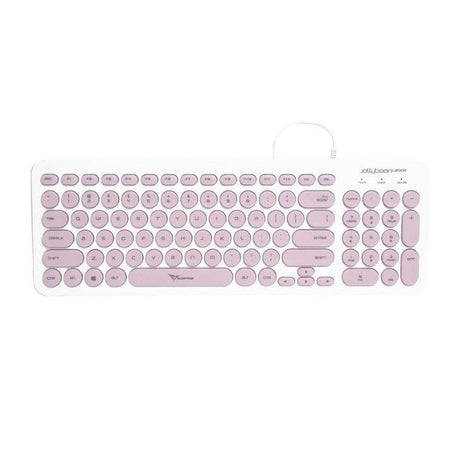 Alcatroz Jellybean U2000 Keyboard and Mouse White Peach U2000WP