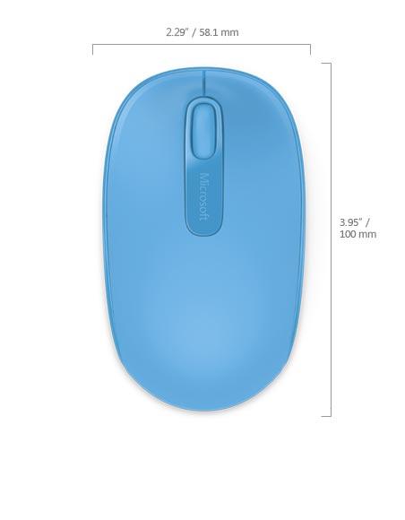 Microsoft 1850 Mouse RF Wireless Optical 1000dpi Ambidextrous U7Z-00058