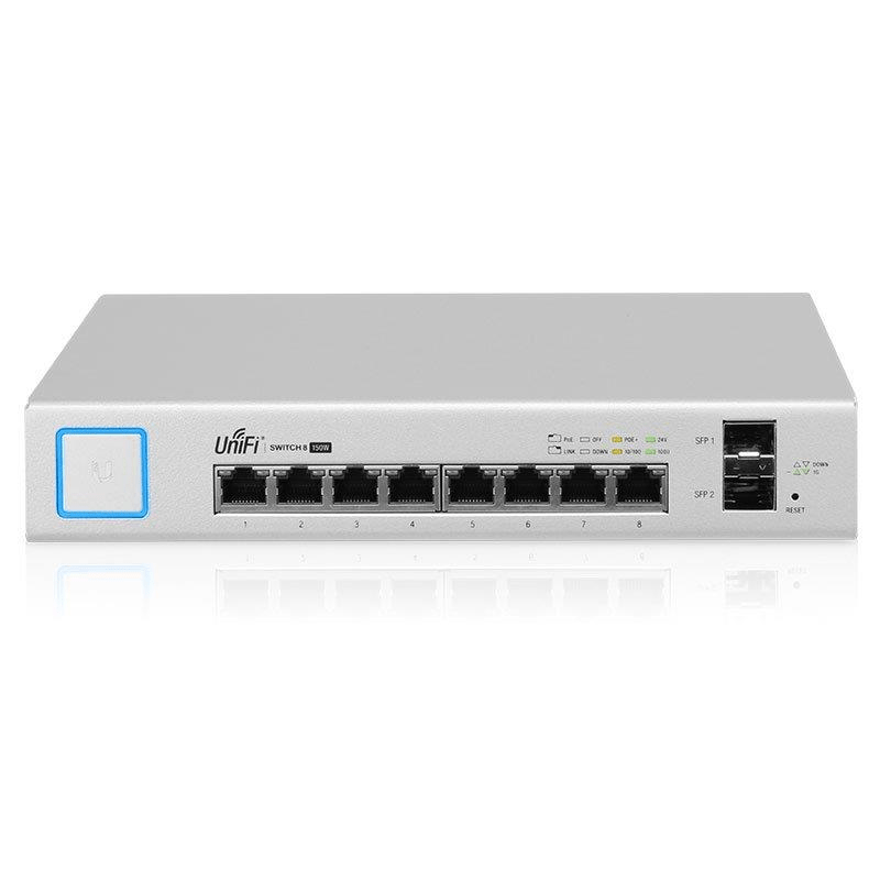 Ubiquiti UniFi Switch 8-port 2 SFP 150W 8-ports UB-US-8-150W