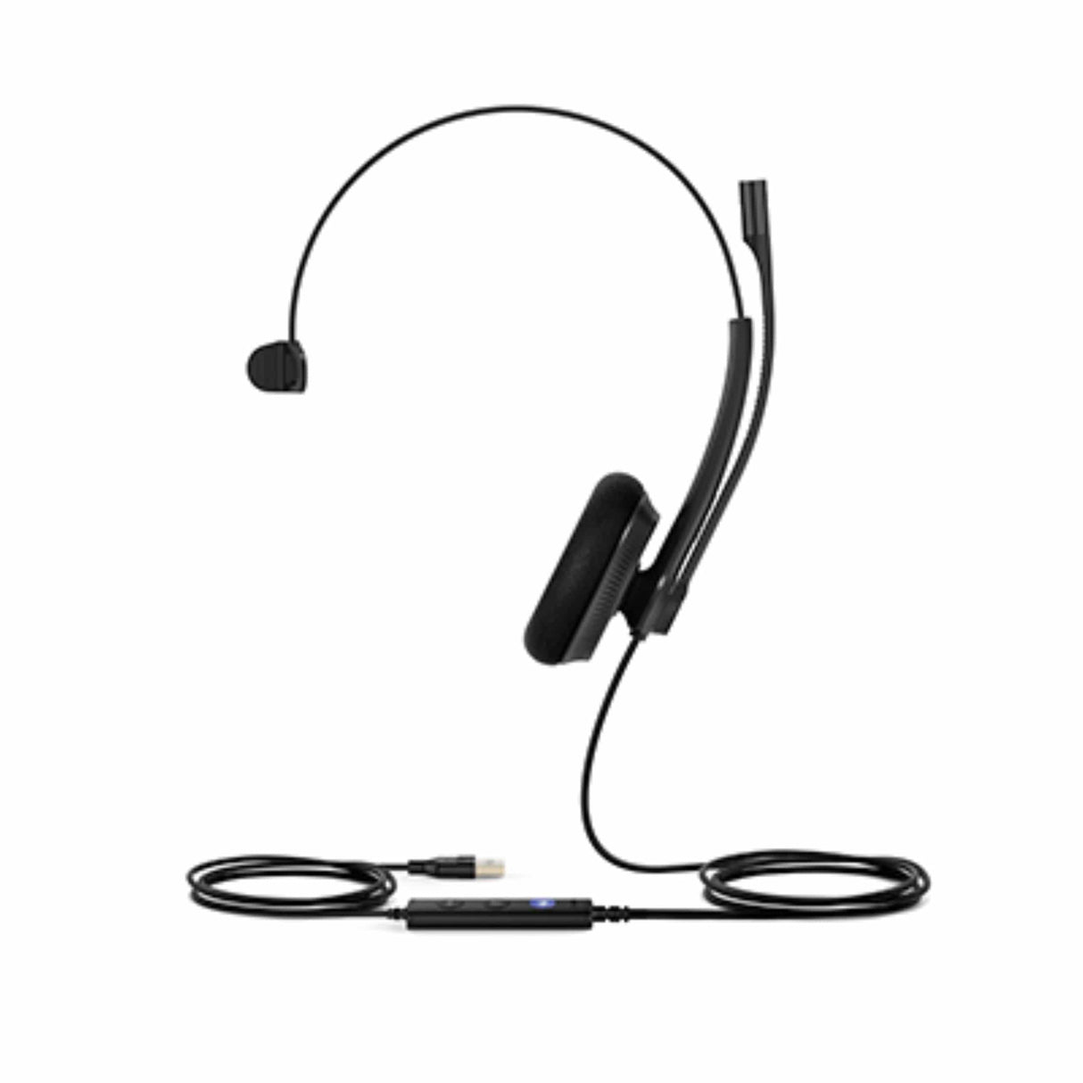 Yealink UH34-Lite-Mono USB Wired Headset with Foam Cushions UH34-LITE-MONO-TEAMS