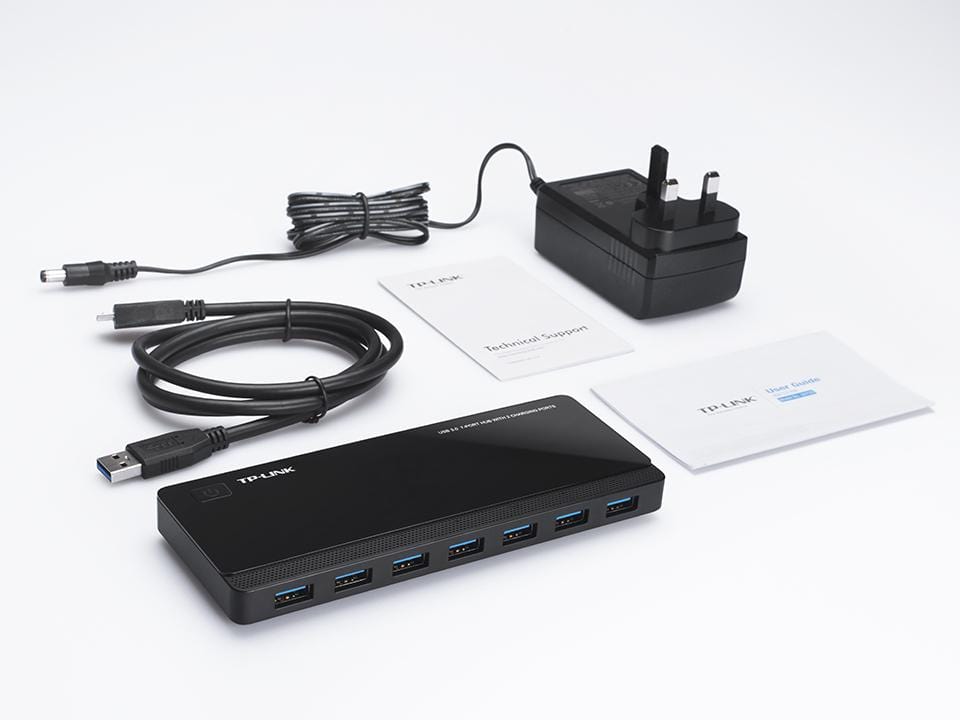 TP-Link UH720 interface hub USB 3.2 Gen 1 (3.1 Gen 1) Micro-B 5000 Mbit/s Black