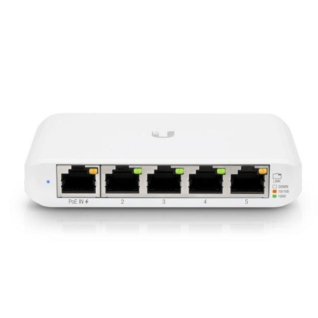 Ubiquiti 5 Port Gigabit Managed 1 PoE Input UniFi Flex Switch USW-Flex-Mini 5-port USW-5FLEXMINI