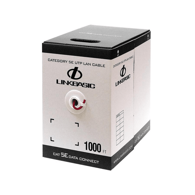 Linkbasic 305M Box Cat5e Solid Red UTP Cable UTP-305R