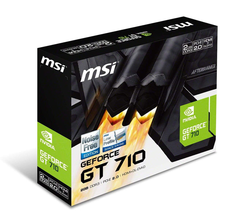 MSI Nvidia GeForce GT 710 V809-2000R Graphics Card - GT710 2GD3H LP