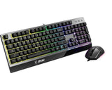 MSI Vigor GK30 Keyboard and Mouse Combo USB QWERTY US English Black VIGOR GK30 COMBO