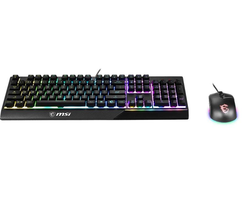 MSI Vigor GK30 Keyboard and Mouse Combo USB QWERTY US English Black VIGOR GK30 COMBO