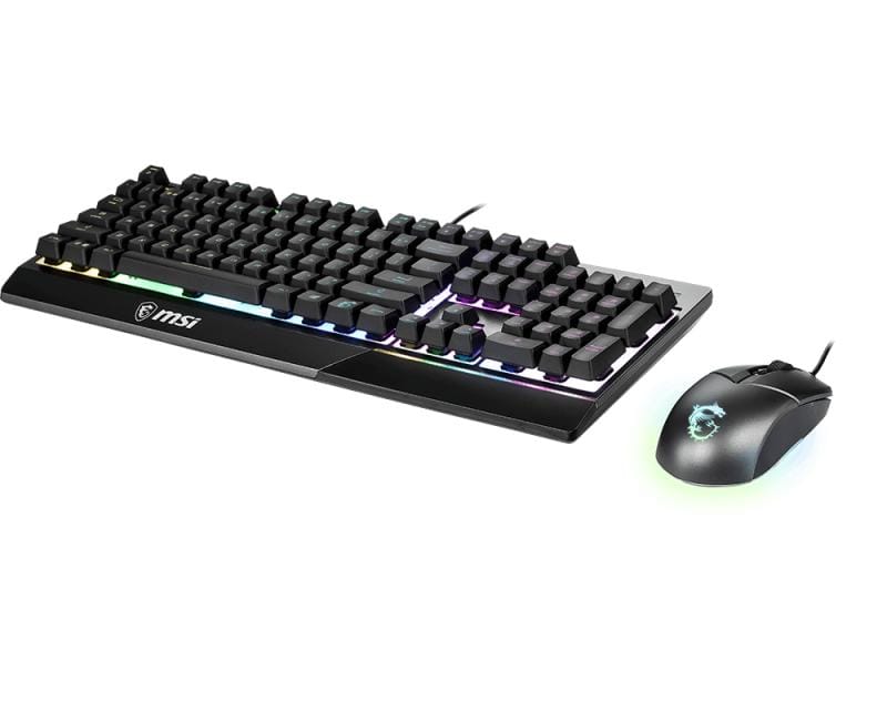 MSI Vigor GK30 Keyboard and Mouse Combo USB QWERTY US English Black VIGOR GK30 COMBO