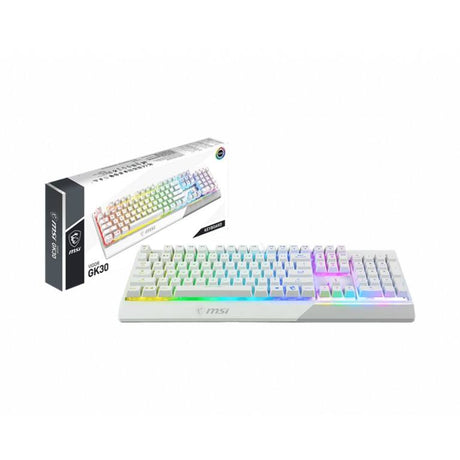 MSI Vigor GK30 Wired Gaming Keyboard VIGOR GK30 WHITE US