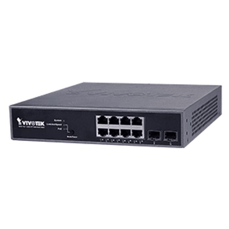 Vivotek 8-Port VivoCam Web Smart Managed PoE Switch VIVOTEK AW-GEV-104C-130