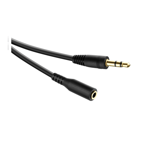 Volkano Slim Series Aux Extension Cable - 2.5m VK-20190-BK