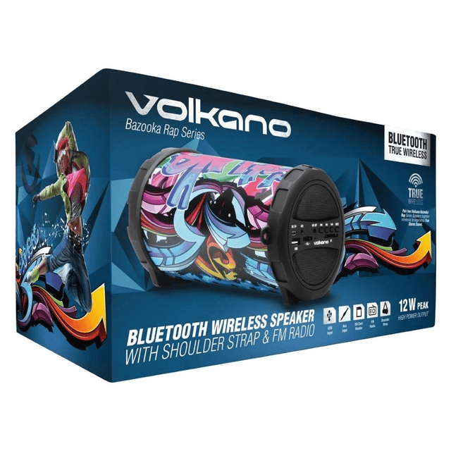 Volkano bazooka fashion rap series bluetooth speaker