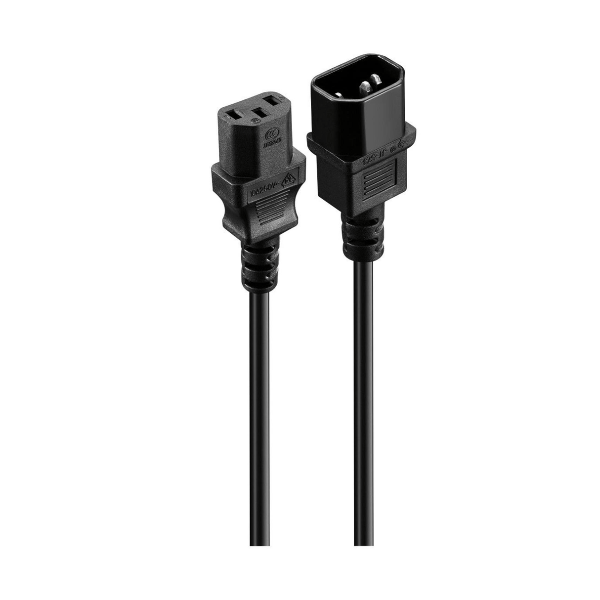 Volkano Presto Series Power Cable 3 pin IEC Extension 1.8m 10A - Black