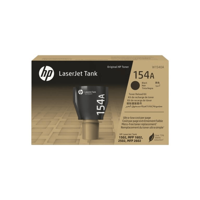 HP 154A Black Toner Reload Cartridges Kit 2,500 Pages Original W1540A