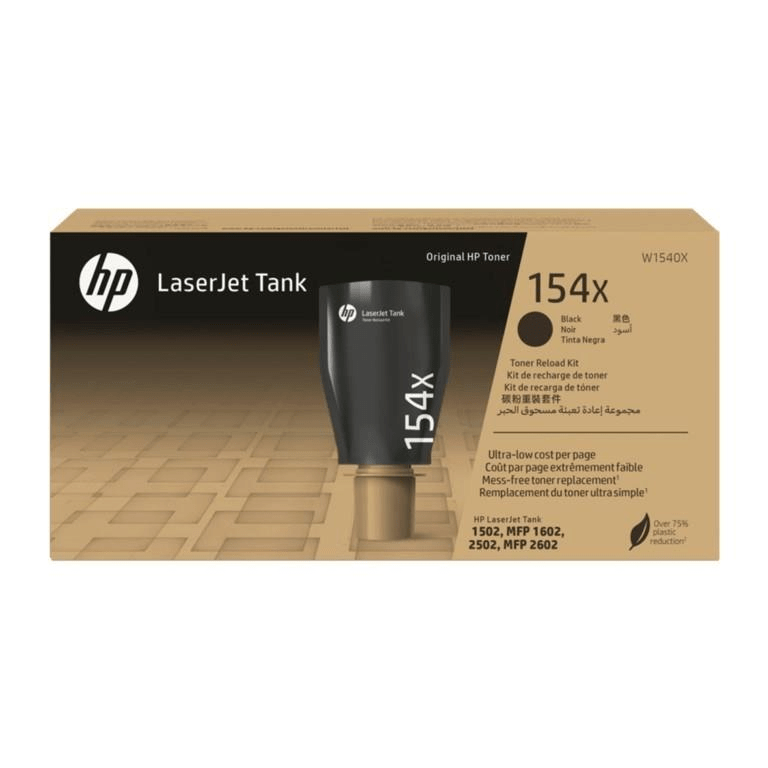 HP 154X Black Toner Reload Cartridges Kit 5,000 Pages Original W1540X