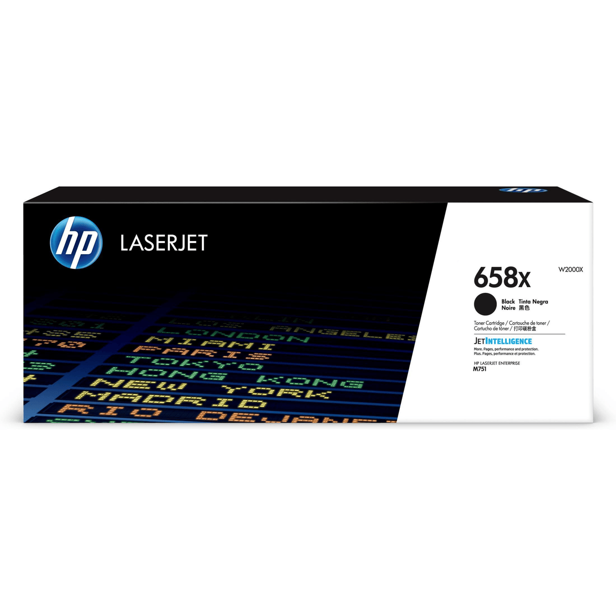 HP 658X Black Toner Cartridge 33,000 Pages Original W2000X Single-pack