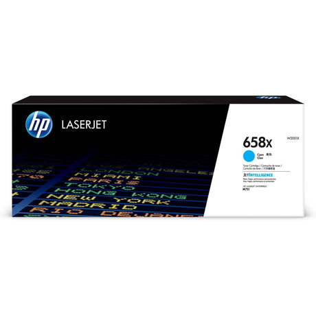 HP 658X Cyan Toner Cartridge 28,000 Pages Original W2001X Single-pack