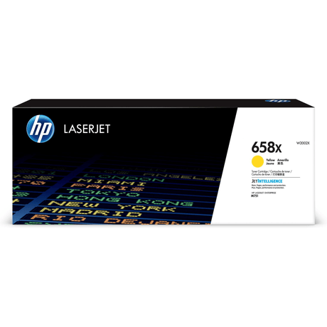 HP 658X Yellow Toner Cartridge 28,000 Pages Original W2002X Single-pack