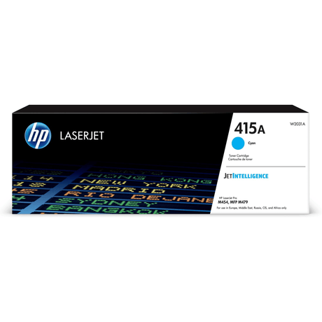 HP 415A Cyan Toner Cartridge 2,100 Pages Original W2031A Single-pack