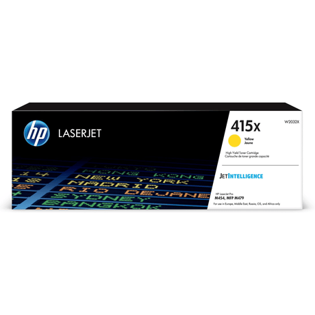 HP 415X Yellow Toner Cartridge 6,000 Pages Original W2032X Single-pack