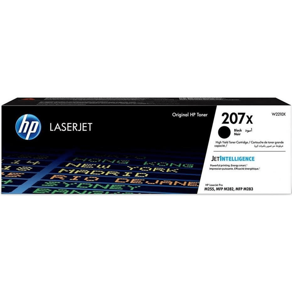 HP 207X Black Toner Cartridge 3150 Pages Original W2210X Single-pack