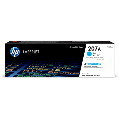 HP 207A Cyan Toner Cartridge 1350 Pages Original W2211A Single-pack